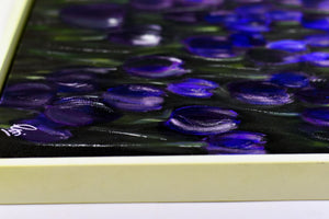 Violet Silence Original Acrylic Painting by Edelgard Schroer