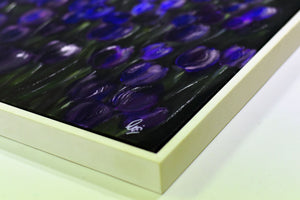 Violet Silence Original Acrylic Painting by Edelgard Schroer