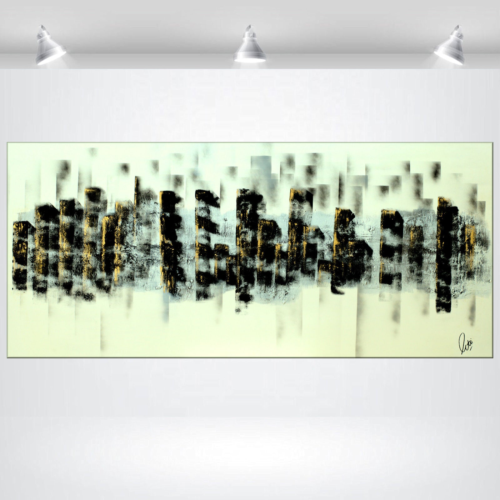 Urban Reflections – Original Abstract Painting by Edelgard Schroer
