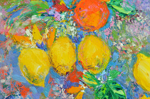 Sweet Oranges of Valencia | Original Oil Painting by Lesley Blackburn