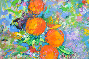 Sweet Oranges of Valencia | Original Oil Painting by Lesley Blackburn
