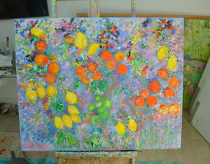 Sweet Oranges of Valencia | Original Oil Painting by Lesley Blackburn