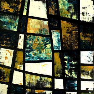 Veiled Alignment – Original Abstract Painting by Edelgard Schroer