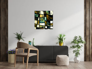 Veiled Alignment – Original Abstract Painting by Edelgard Schroer