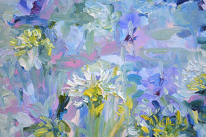 Violet Lily – Original Oil Painting by Lesley Blackburn