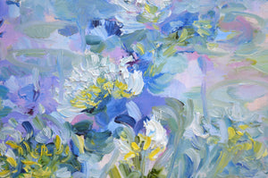 Violet Lily – Original Oil Painting by Lesley Blackburn