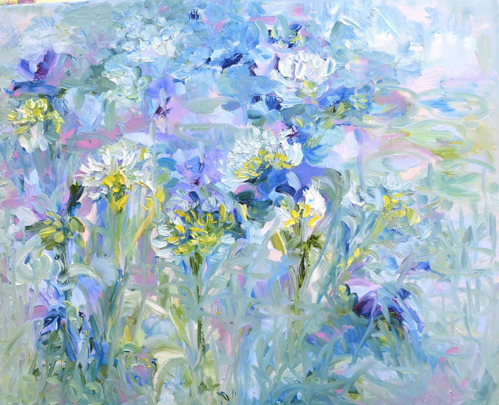 Violet Lily – Original Oil Painting by Lesley Blackburn