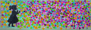 Whimsical Blossoms – Original Colorful Floral Painting by Edelgard Schroer