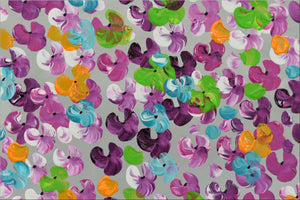 Whimsical Blossoms – Original Colorful Floral Painting by Edelgard Schroer