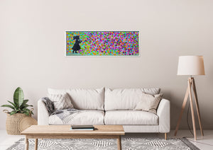 Whimsical Blossoms – Original Colorful Floral Painting by Edelgard Schroer