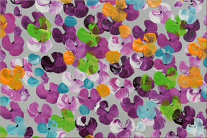 Whimsical Blossoms – Original Colorful Floral Painting by Edelgard Schroer
