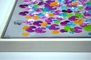 Whimsical Blossoms – Original Colorful Floral Painting by Edelgard Schroer