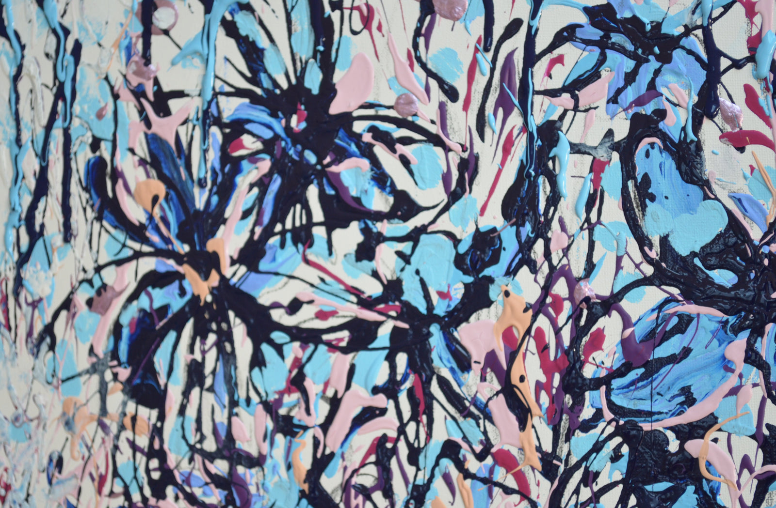 Winter White Irises — Original Painting by Lesley Blackburn
