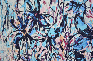 Winter White Irises — Original Painting by Lesley Blackburn