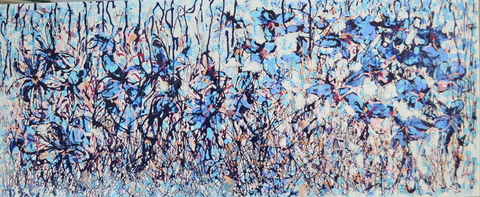 Winter White Irises — Original Painting by Lesley Blackburn