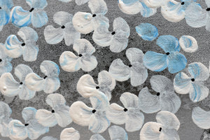 Blue Blossom Light – Original Floral Painting by Edelgard Schroer
