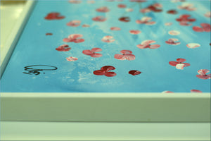 Pink Blossom Tree Painting – Panoramic Floral Art | Gone with the Wind