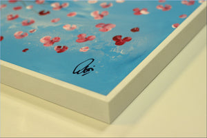 Pink Blossom Tree Painting – Panoramic Floral Art | Gone with the Wind