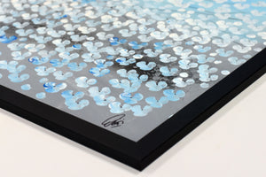 Blue Blossom Light – Original Floral Painting by Edelgard Schroer