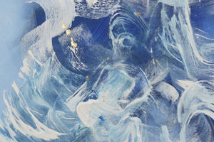 Azure Flow – Original Abstract Painting by Edelgard Schroer