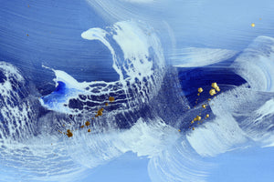 Azure Flow – Original Abstract Painting by Edelgard Schroer