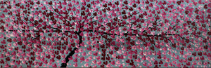 Forever Spring – Large Panoramic Cherry Blossom Painting by Edelgard Schroer