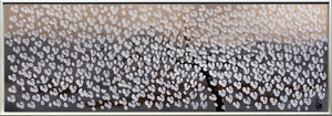 Silent Blossom Drift – Original White Blossom Tree Painting by Edelgard Schroer