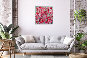 Romantic Dream – Original Pink Blossom Painting by Edelgard Schroer