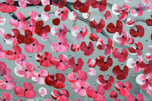 Romantic Dream – Original Pink Blossom Painting by Edelgard Schroer