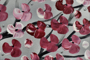 Forever Spring – Large Panoramic Cherry Blossom Painting by Edelgard Schroer