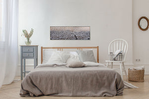 Silent Blossom Drift – Original White Blossom Tree Painting by Edelgard Schroer