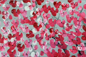 Romantic Dream – Original Pink Blossom Painting by Edelgard Schroer