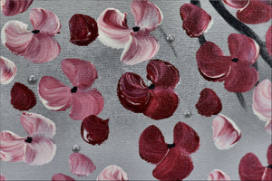 Forever Spring – Large Panoramic Cherry Blossom Painting by Edelgard Schroer