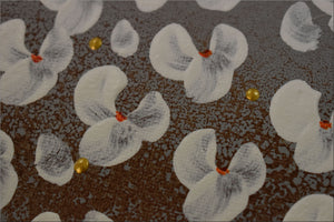 Silent Blossom Drift – Original White Blossom Tree Painting by Edelgard Schroer