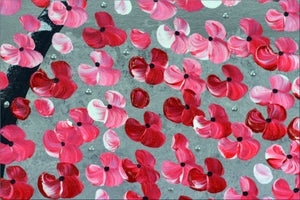 Romantic Dream – Original Pink Blossom Painting by Edelgard Schroer