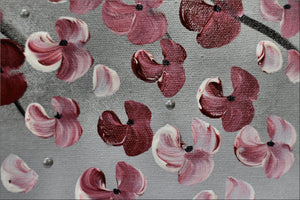 Forever Spring – Large Panoramic Cherry Blossom Painting by Edelgard Schroer