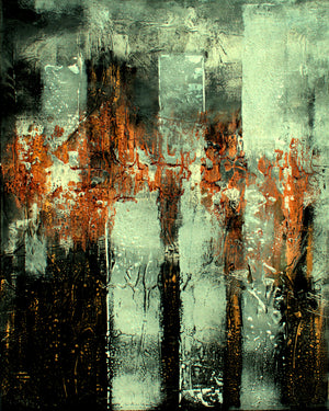 Urban Echoes – Original Acrylic Diptych by Edelgard Schroer