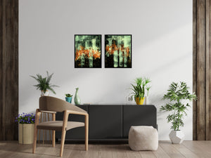 Urban Echoes – Original Acrylic Diptych by Edelgard Schroer